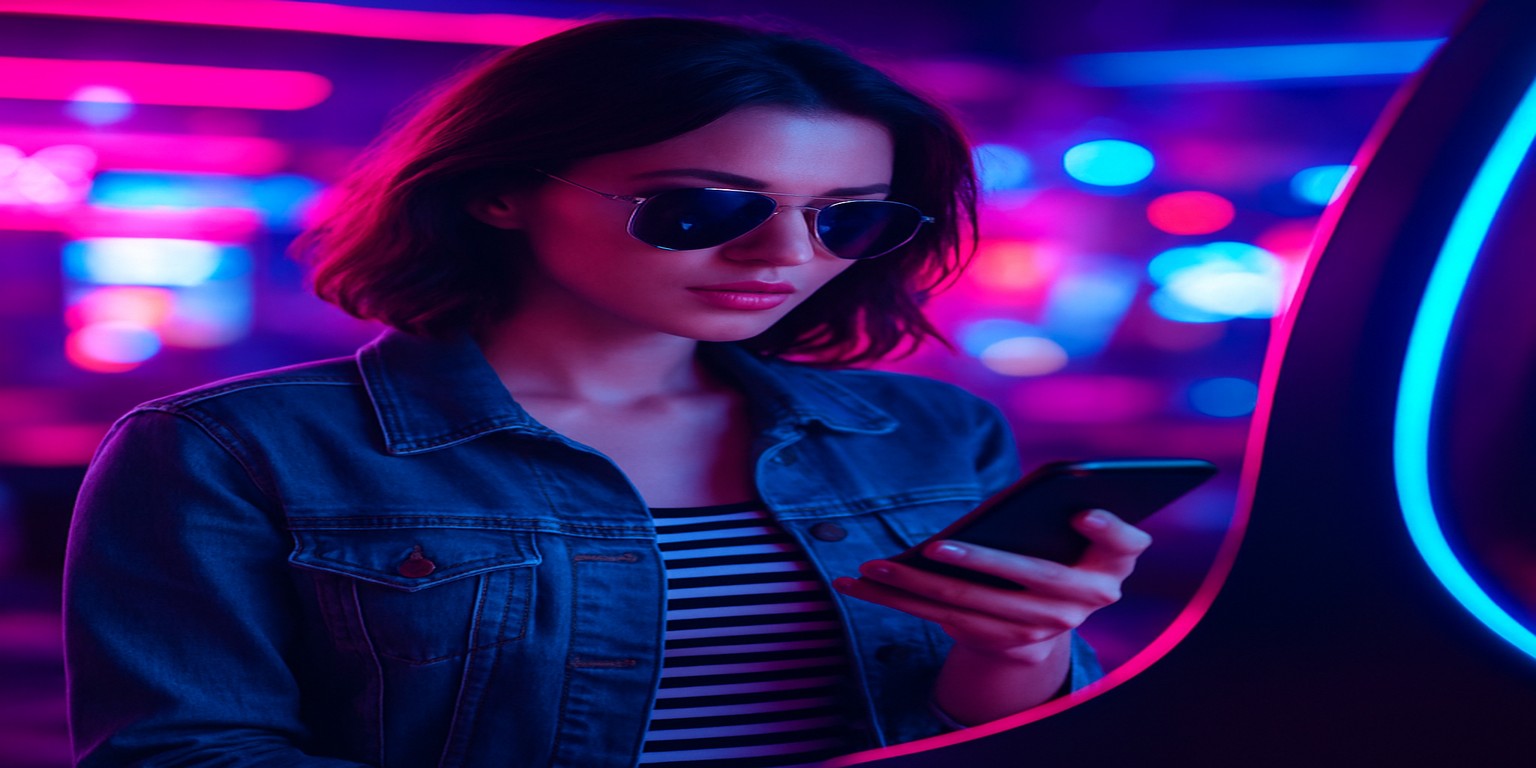 একজন নারী অ্যাভিয়েটর গেম উপভোগ করছেন